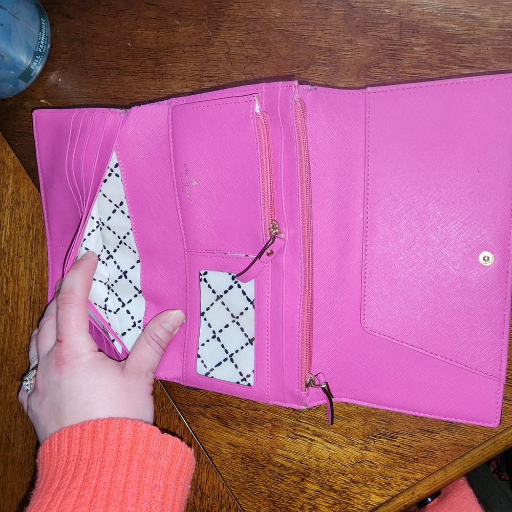 Pink Kate Spade Wallet XL - Picture 9 of 11